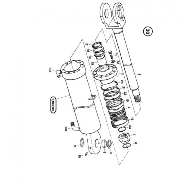 O&K RH1.17 Hydraulic Final Drive Motor #2 image